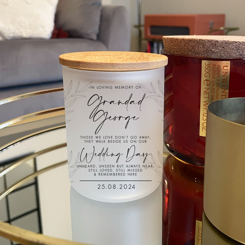 
                      
                        Personalised Wedding Memorial Candle
                      
                    