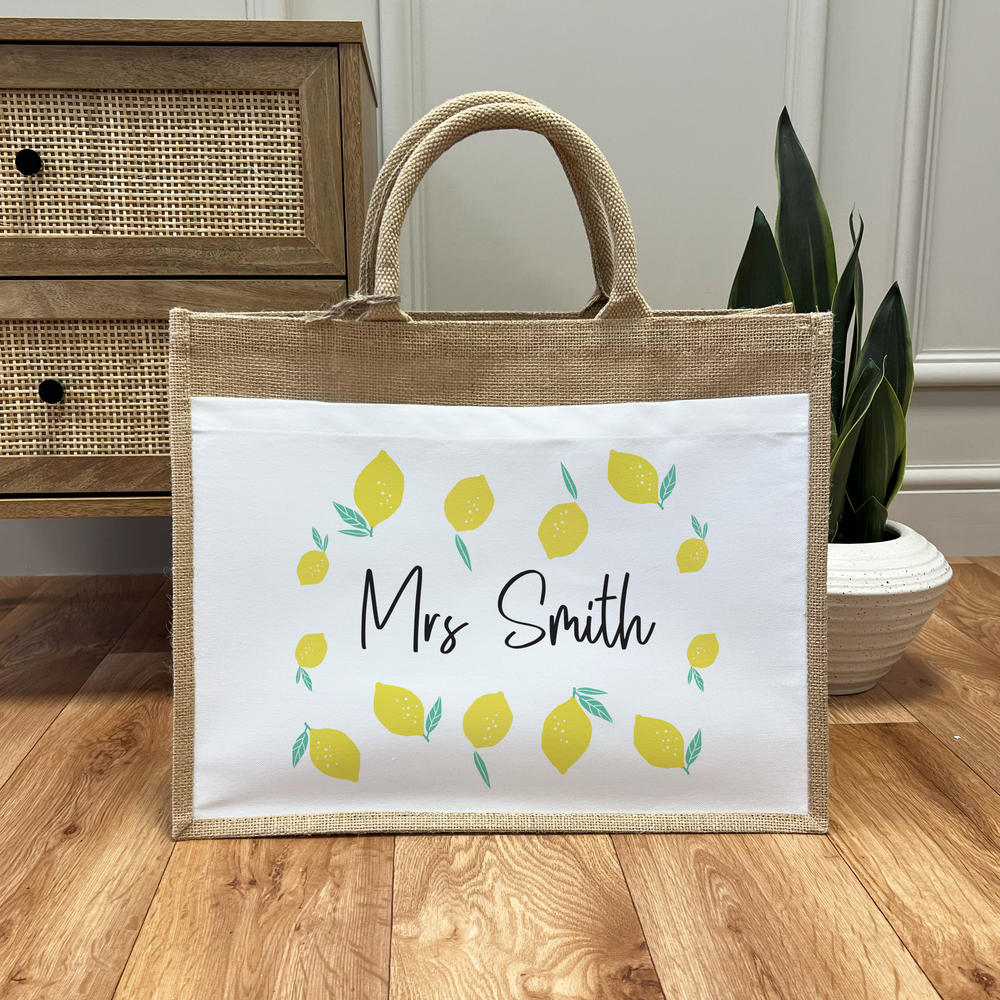 
                      
                        Personalised Lemon Teacher Bag
                      
                    