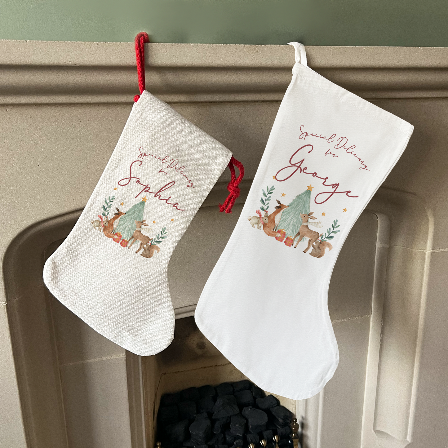 Personalised Woodland Stocking