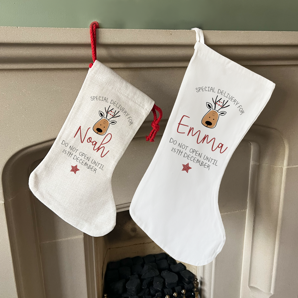Personalised Reindeer Stocking