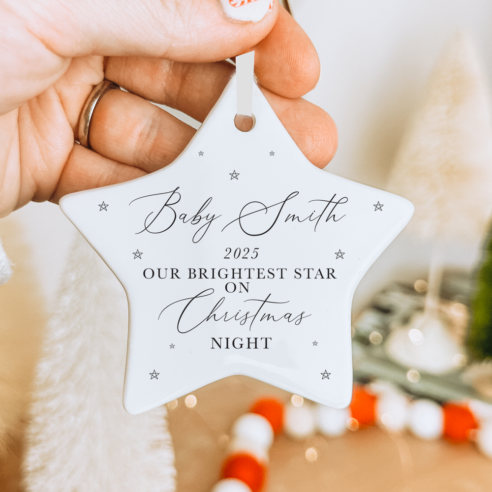 Personalised Baby Memorial Christmas Bauble