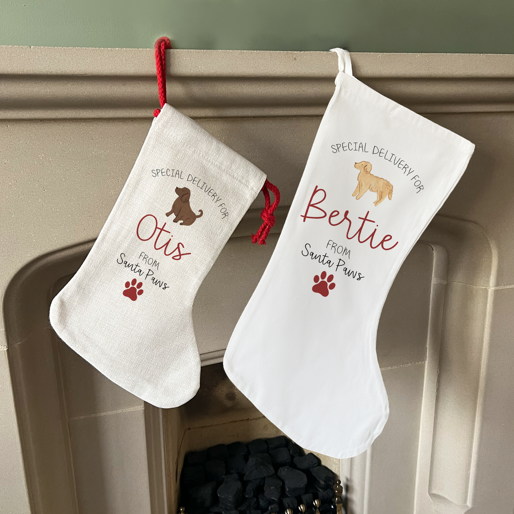 Personalised Dog Christmas Stocking