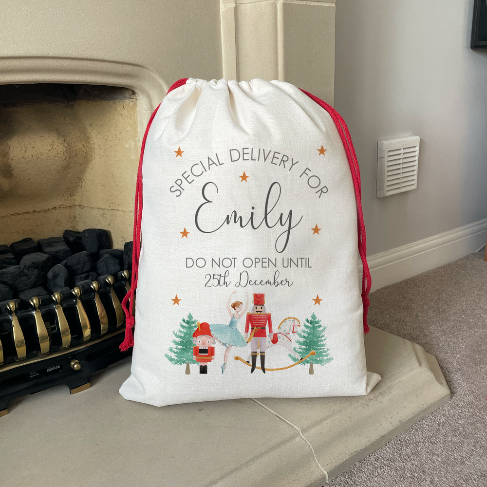 Personalised Nutcracker Christmas Sack