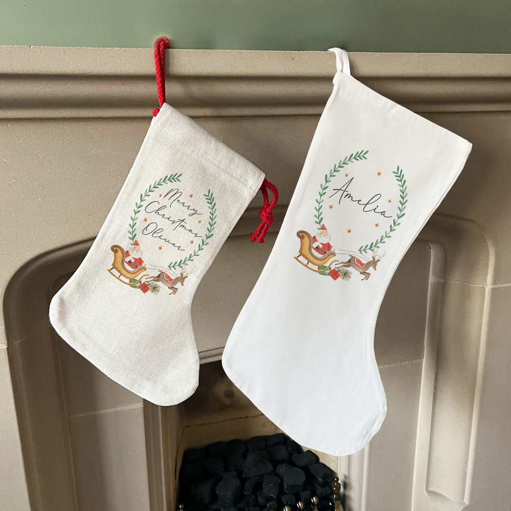 Personalised Santa's Sleigh Stocking