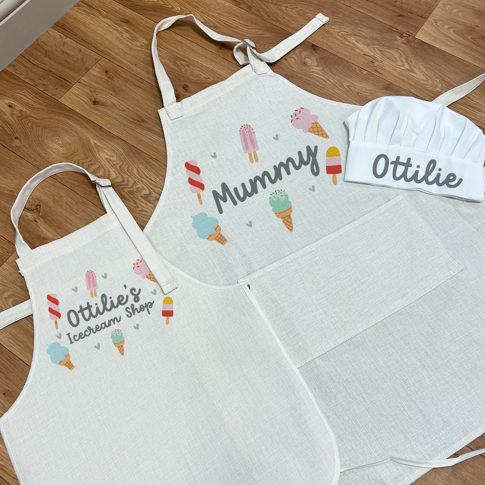 Personalised Play Ice Cream Shop Apron