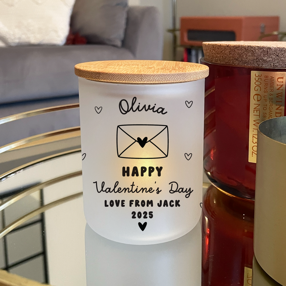 
                      
                        Personalised Valentine's Day Candle Jar & Tea Light
                      
                    