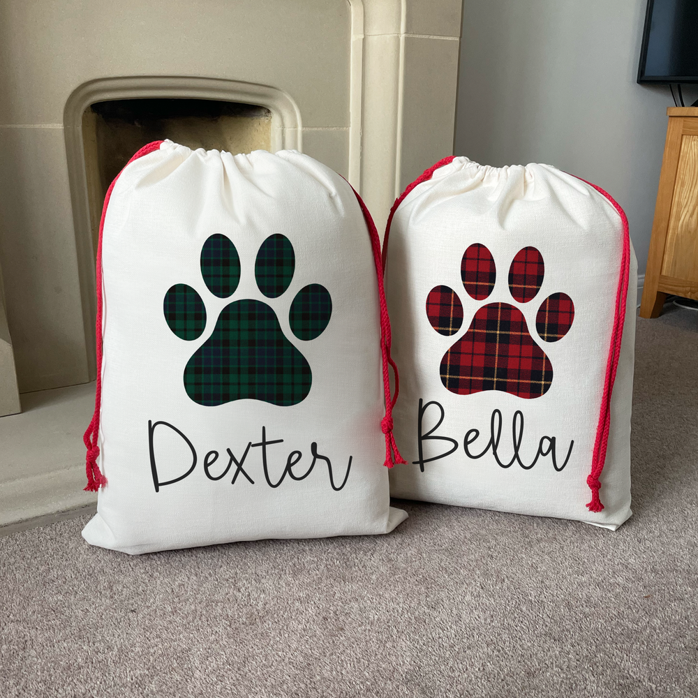 
                      
                        Personalised Paw Print Christmas Sack
                      
                    