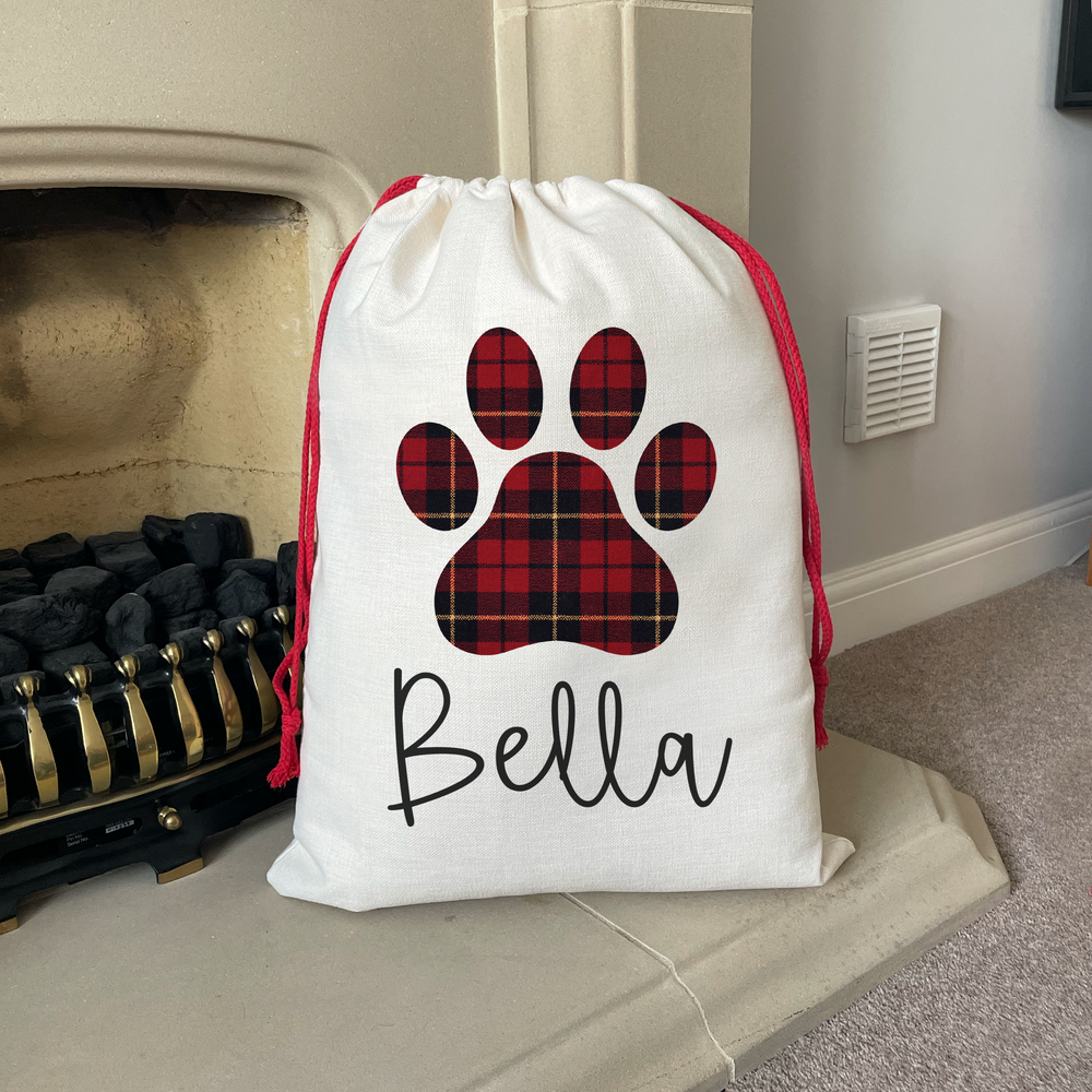 
                      
                        Personalised Paw Print Christmas Sack
                      
                    