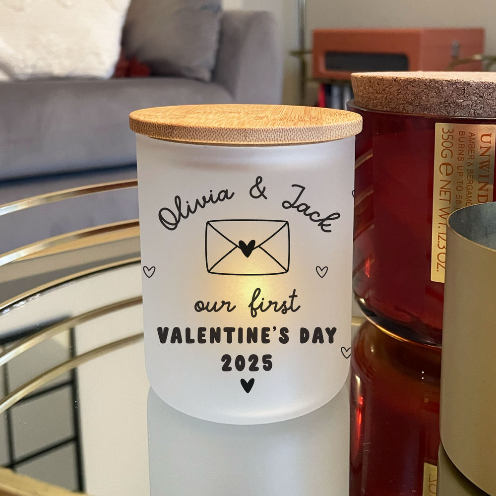 
                      
                        Personalised Valentine's Day Candle Jar & Tea Light
                      
                    