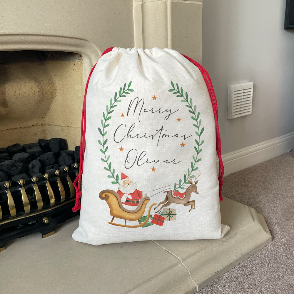 
                      
                        Personalised Santa's Sleigh Christmas Sack
                      
                    