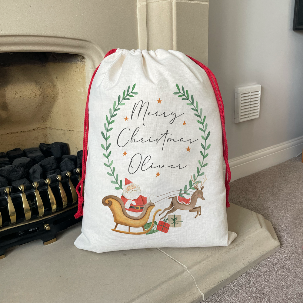 
                  
                    Personalised Santa's Sleigh Christmas Sack
                  
                