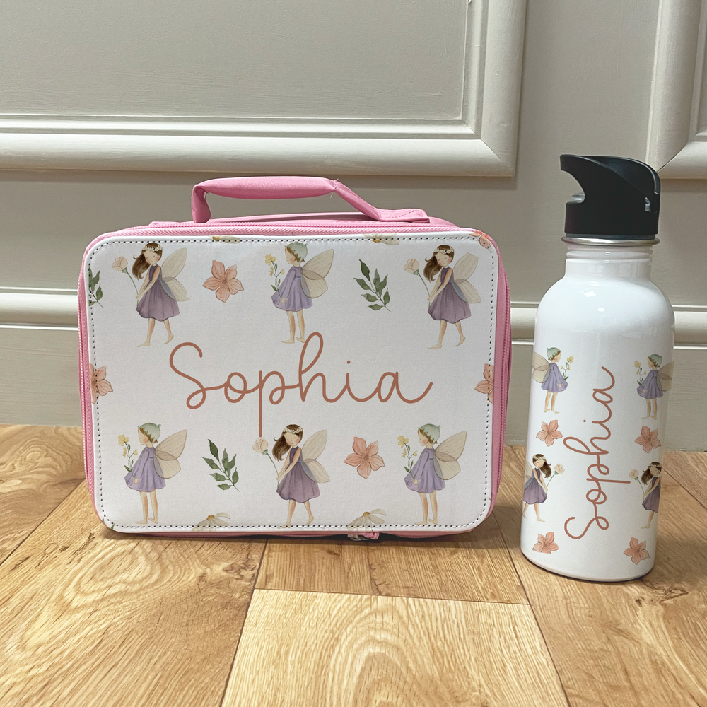 Personalised Fairy Lunch Box & Bottle Set