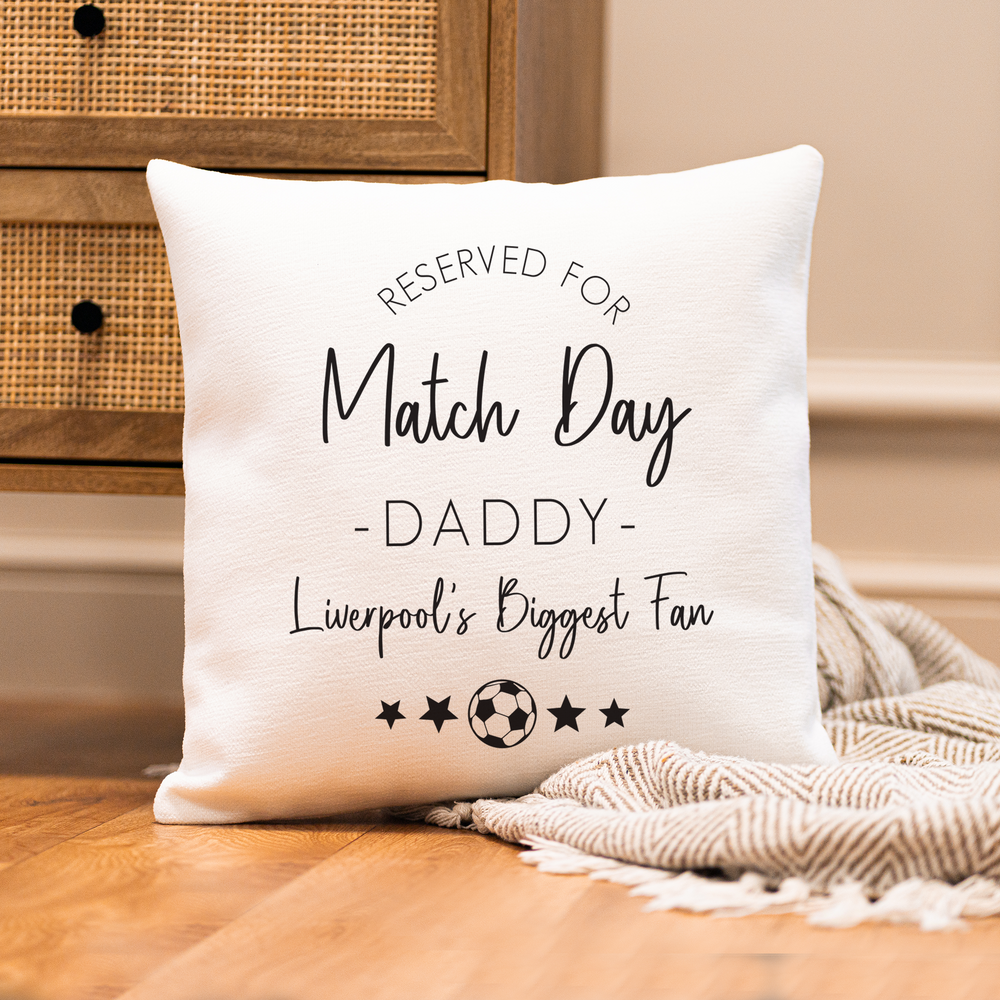 
                      
                        Personalised Match Day Fathers Day Cushion
                      
                    