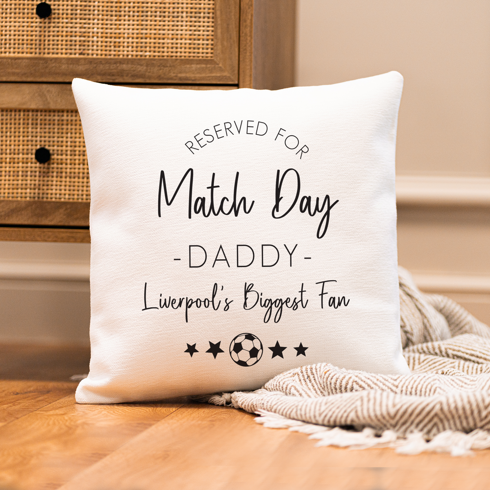 
                  
                    Personalised Match Day Fathers Day Cushion
                  
                