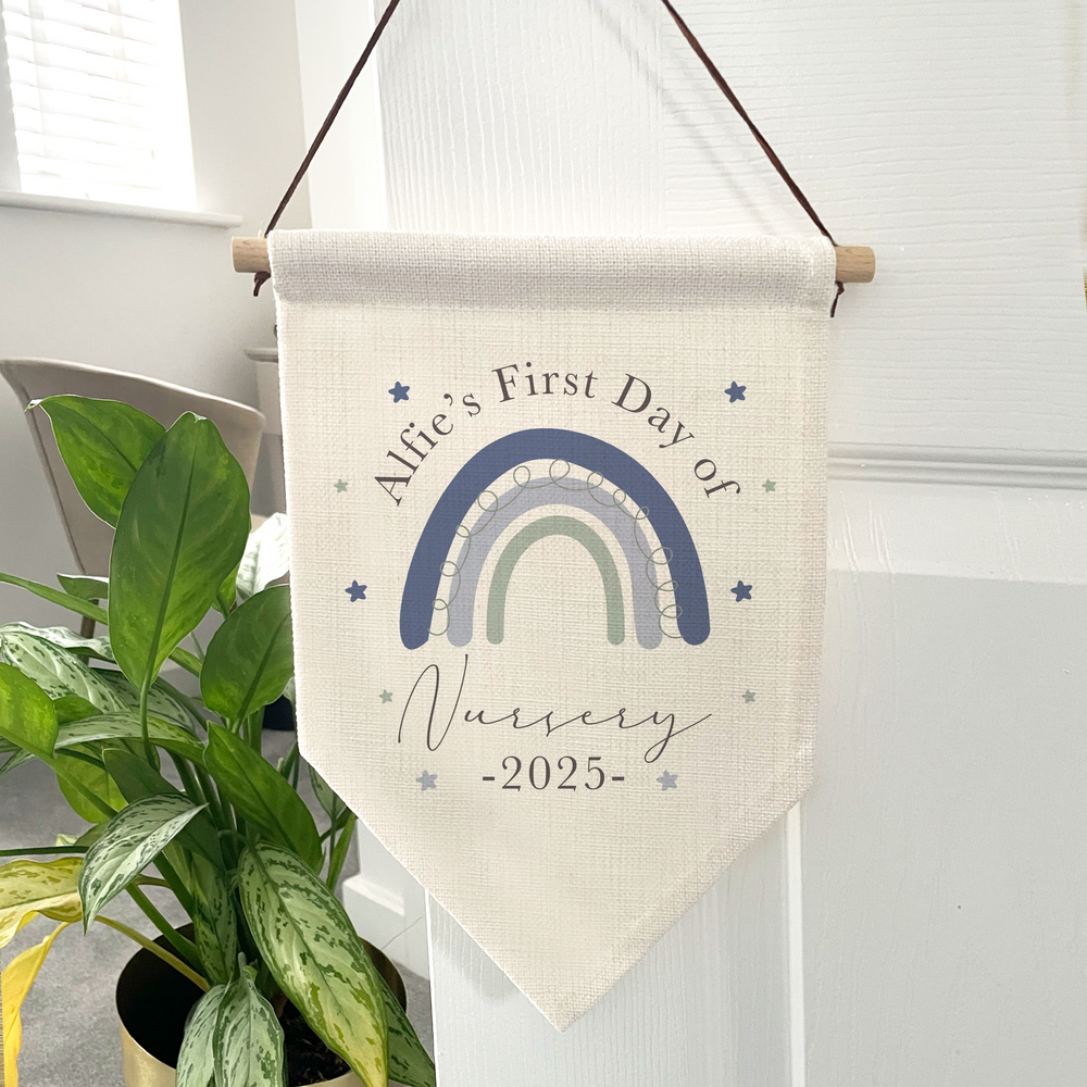 Personalised First Day of School Flag