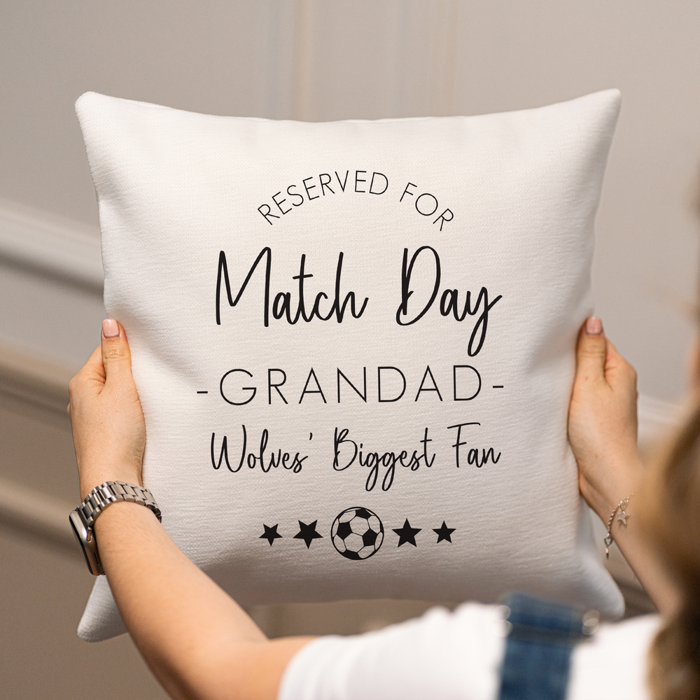 
                  
                    Personalised Match Day Fathers Day Cushion
                  
                
