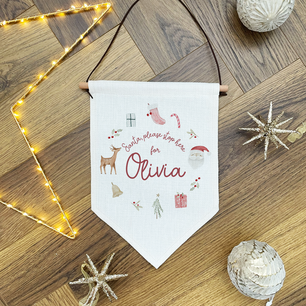 Personalised Santa Stop Here Sign (Copy)
