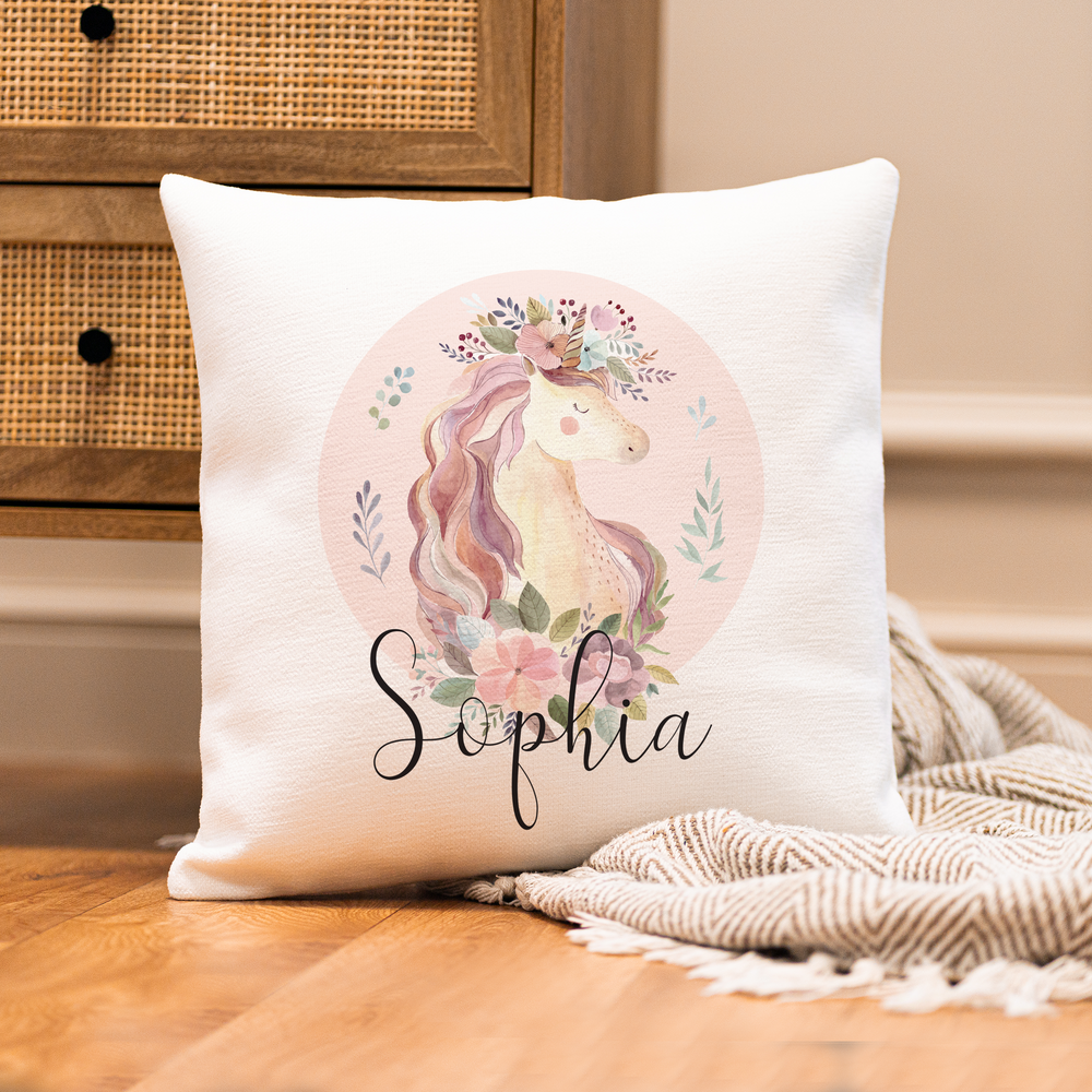 Personalised Unicorn Cushion