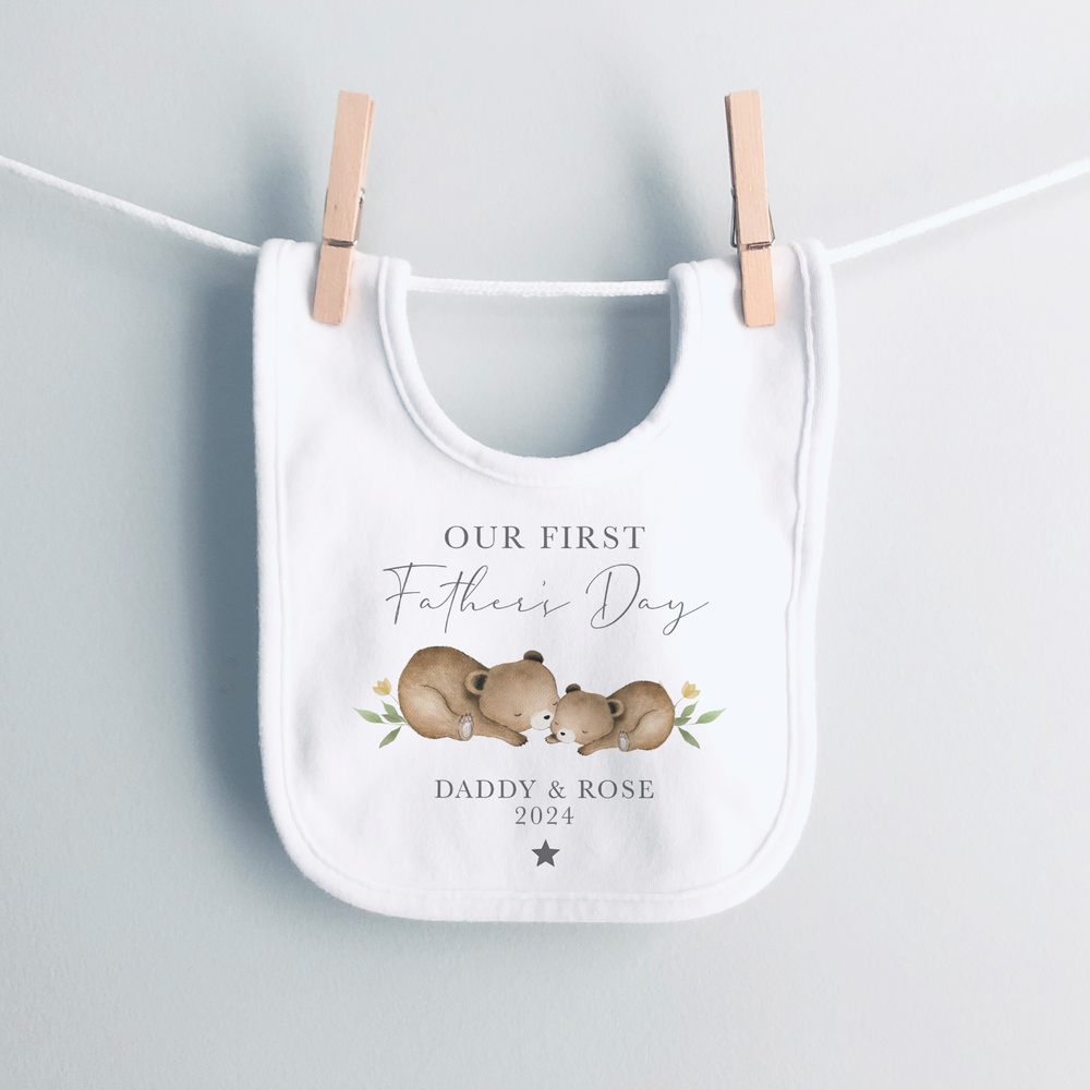 
                      
                        Personalised First Father's Day Bear Baby Vest and Sleepsuit
                      
                    