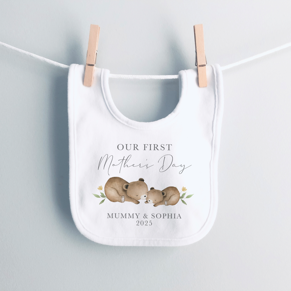 
                      
                        Personalised First Mother's Day Bear Baby Vest & Sleepsuit
                      
                    