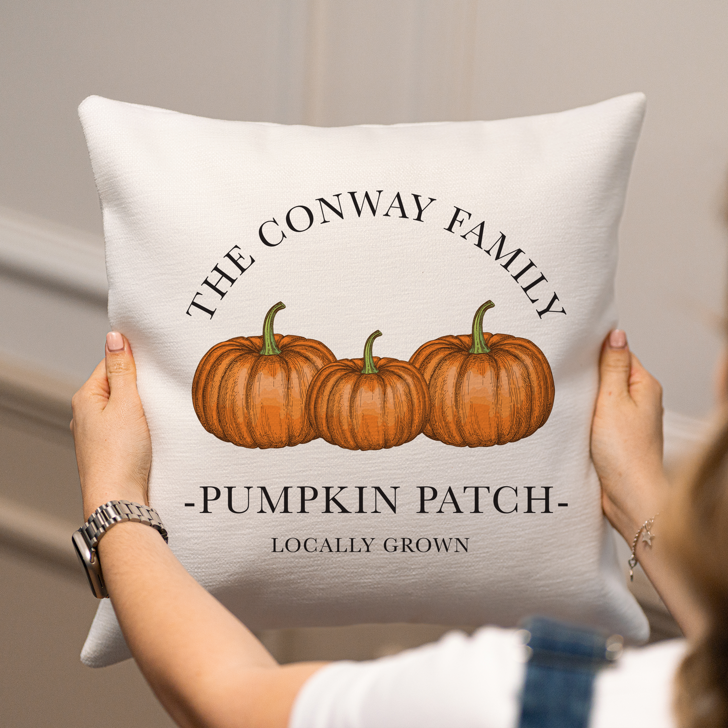 
                  
                    Personalised Pumpkin Patch Cushion
                  
                