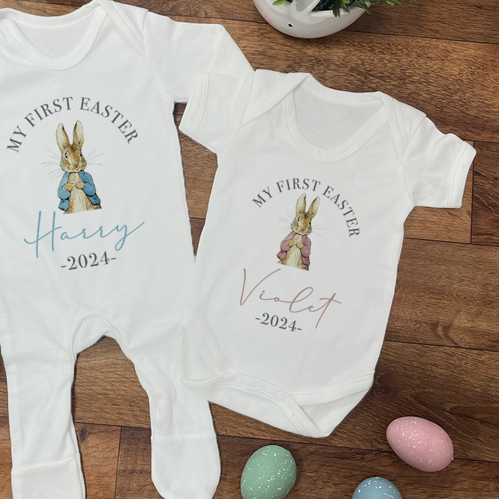 
                      
                        Personalised First Easter Baby Vest & Sleepsuit
                      
                    