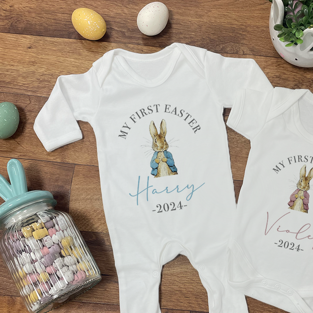 
                  
                    Personalised First Easter Baby Vest & Sleepsuit
                  
                