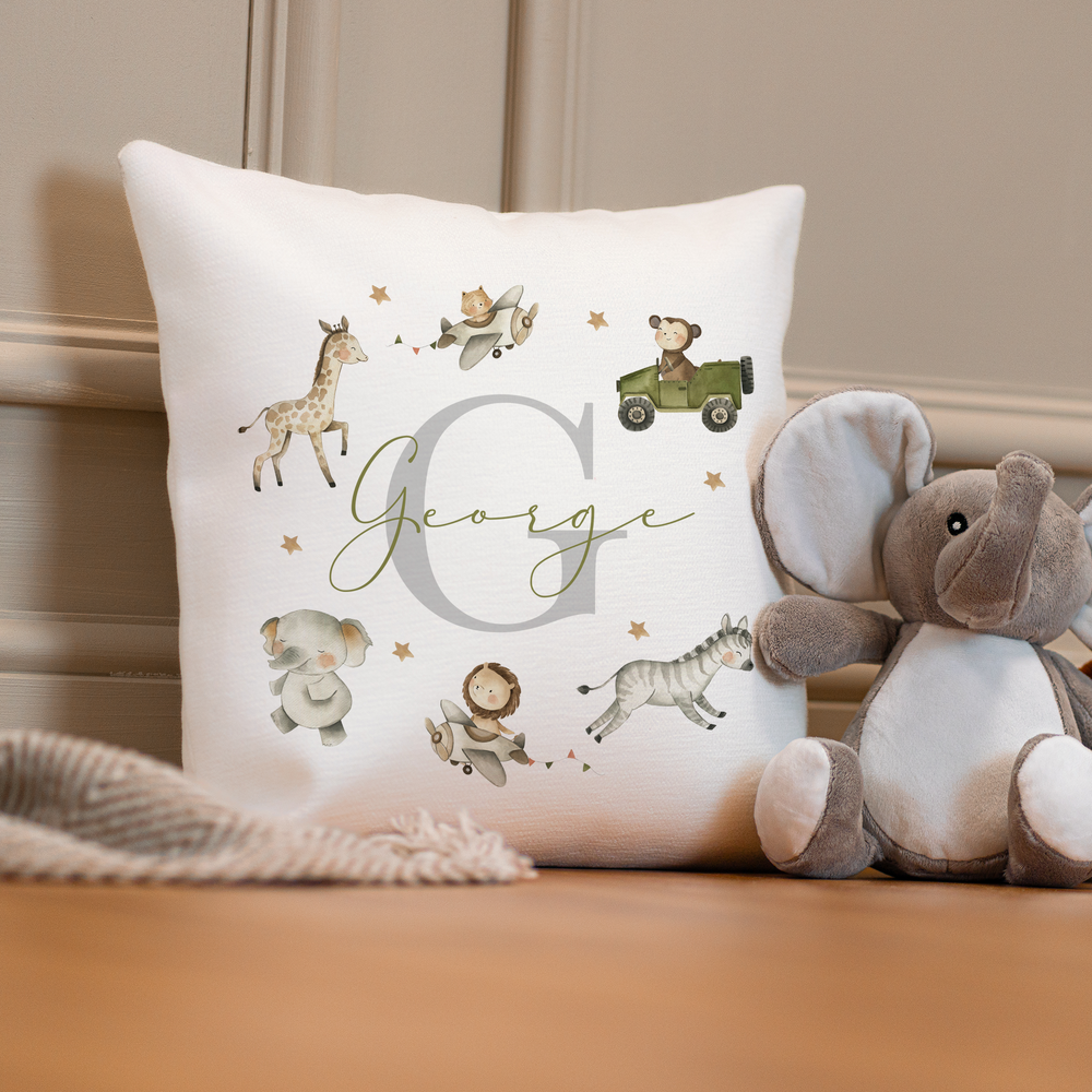 
                      
                        Personalised Safari Cushion
                      
                    