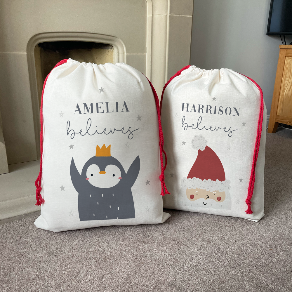 
                      
                        Personalised Reindeer Penguin Santa Christmas Sack
                      
                    