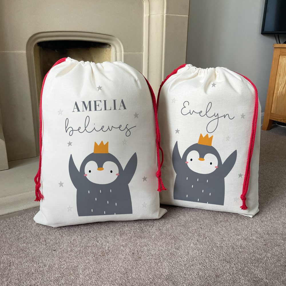 
                      
                        Personalised Reindeer Penguin Santa Christmas Sack
                      
                    