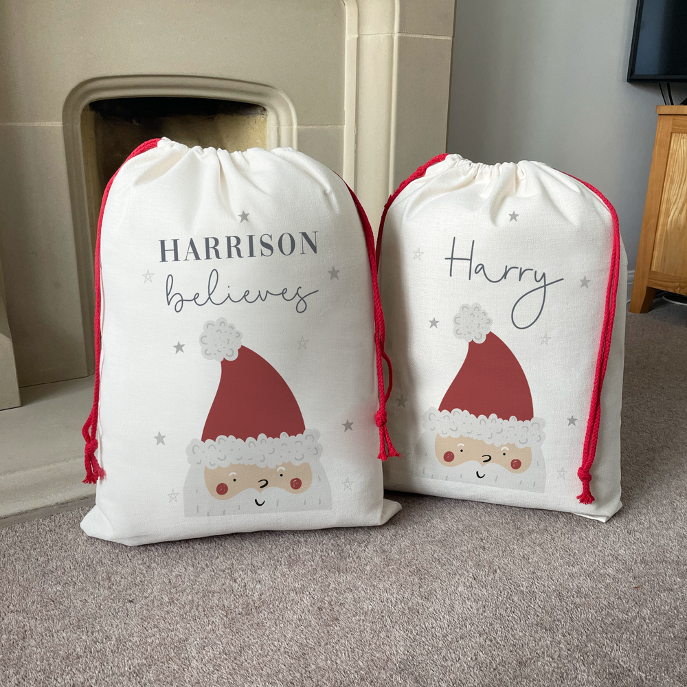 Personalised Reindeer Penguin Santa Christmas Sack