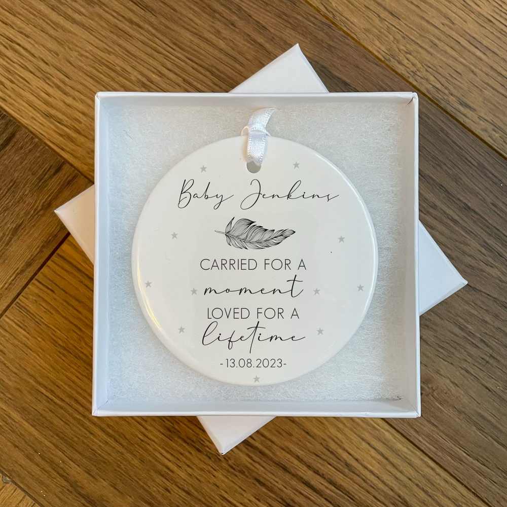 Personalised Baby Memorial Ornament