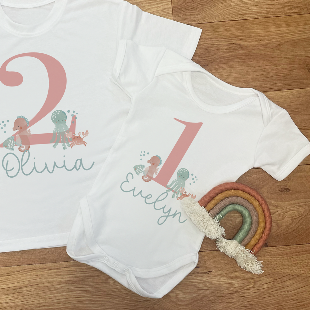 
                      
                        Personalised Ocean Birthday T-Shirt Set
                      
                    