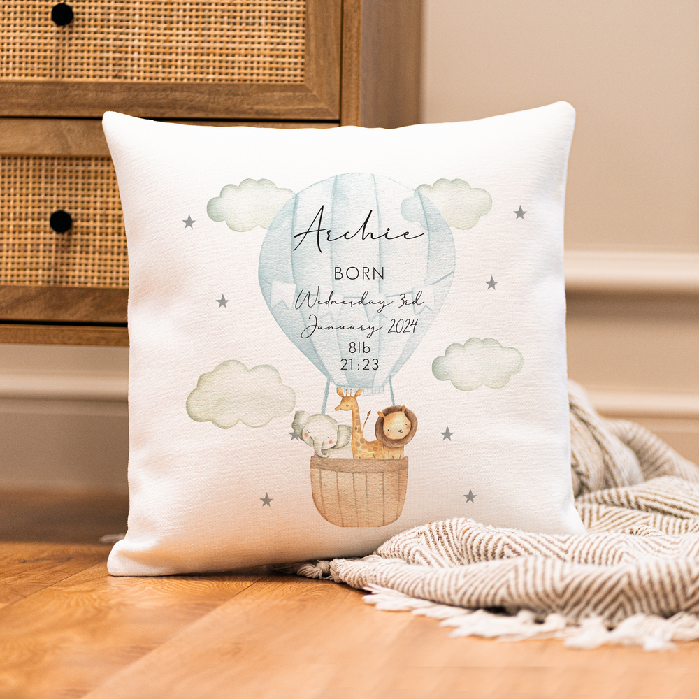 
                      
                        Personalised Jungle Baby Cushion
                      
                    