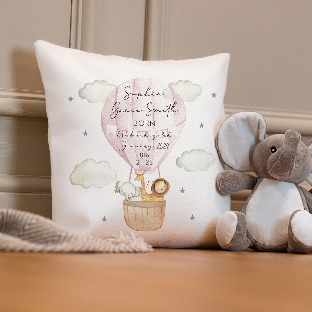 
                      
                        Personalised Jungle Baby Cushion
                      
                    