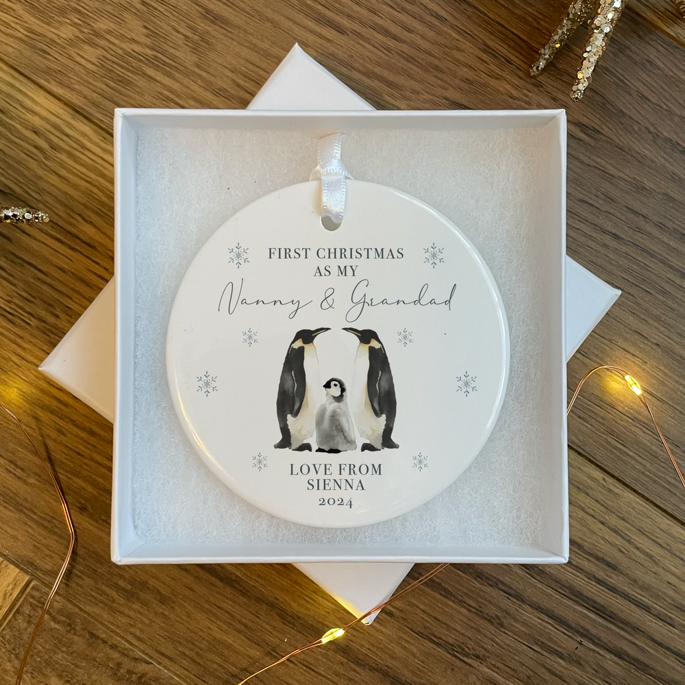 
                      
                        Personalised Grandparent Penguin Bauble
                      
                    