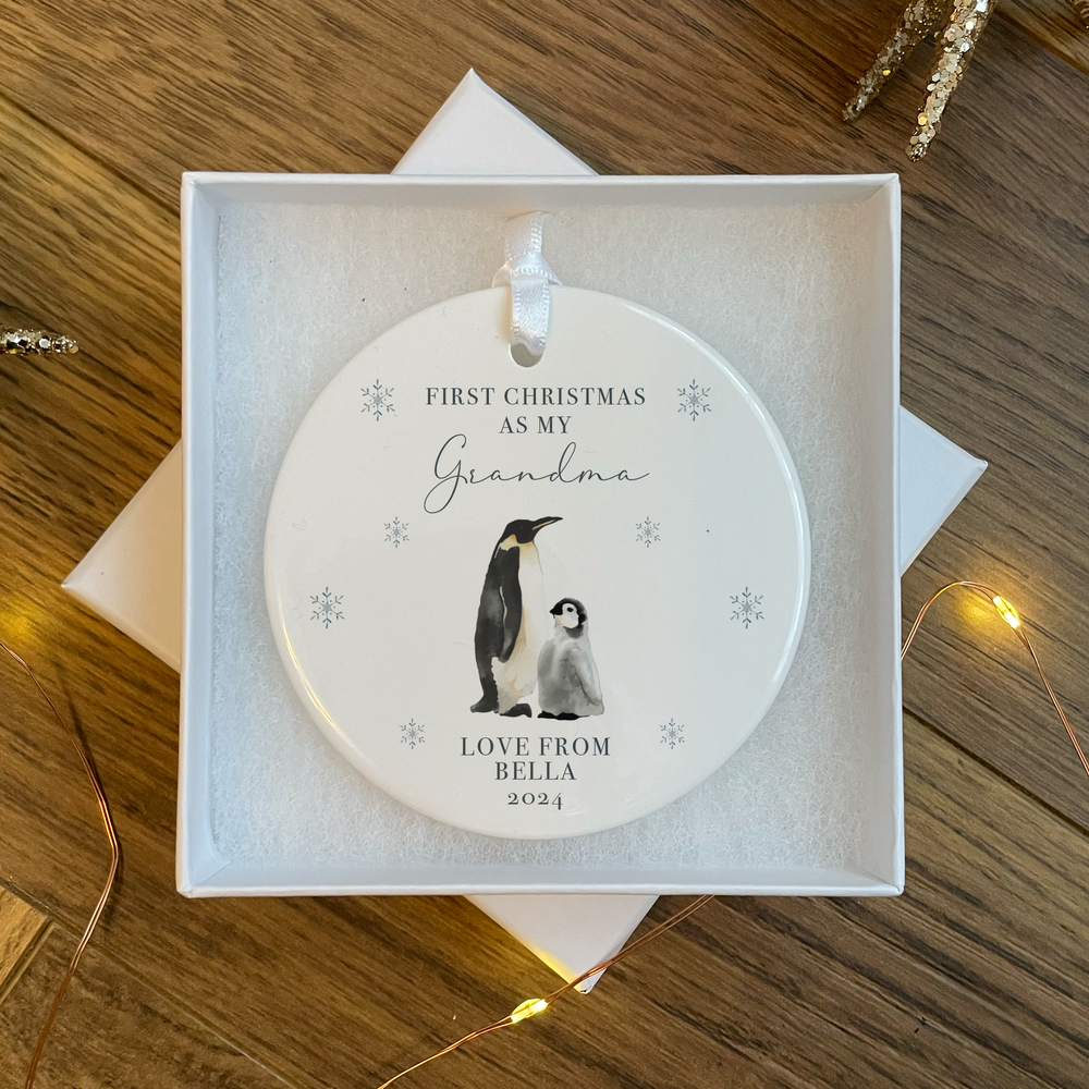 
                      
                        Personalised Grandparent Penguin Bauble
                      
                    