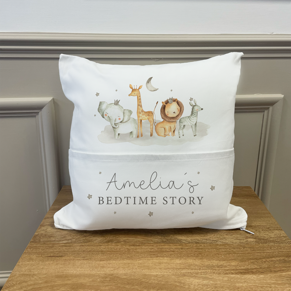 
                      
                        Personalised Bedtime Story Jungle Cushion
                      
                    