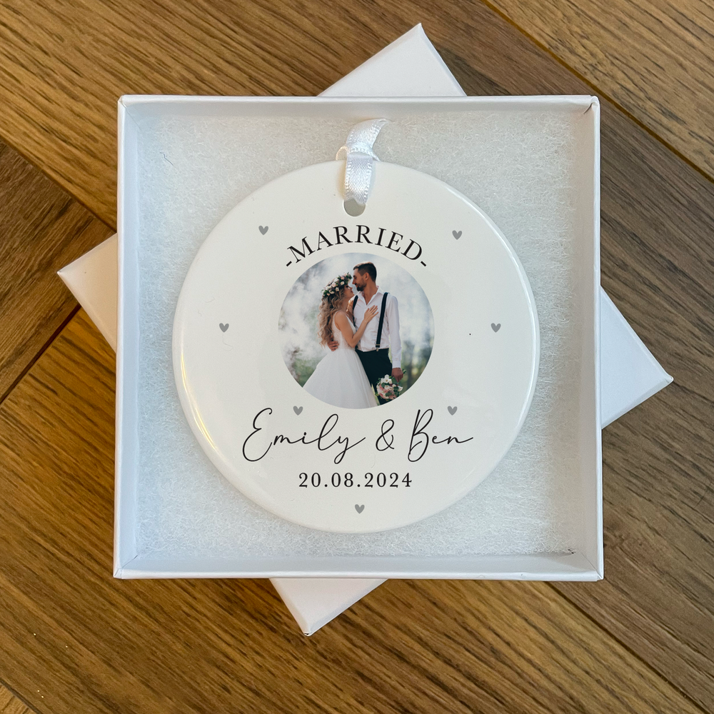 
                      
                        Personalised Wedding Ornament
                      
                    