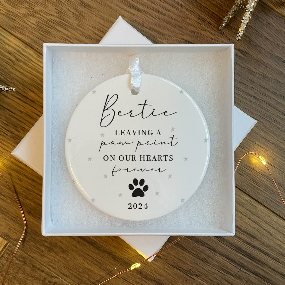 
                      
                        Personalised Pet Memorial Bauble
                      
                    