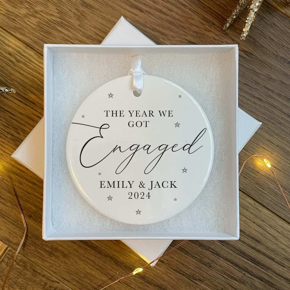 Personalised Engagement Bauble