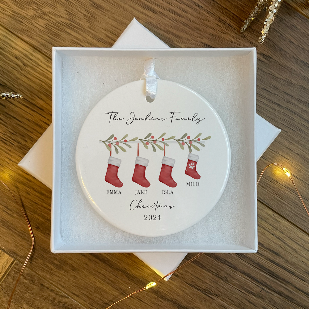 Personalised Family Christmas Bauble