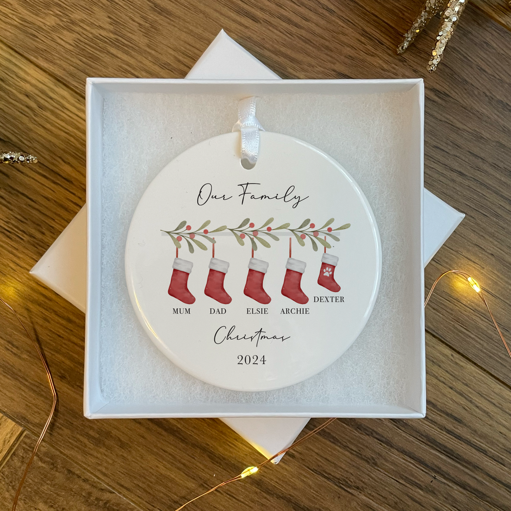 
                      
                        Personalised Family Christmas Bauble
                      
                    