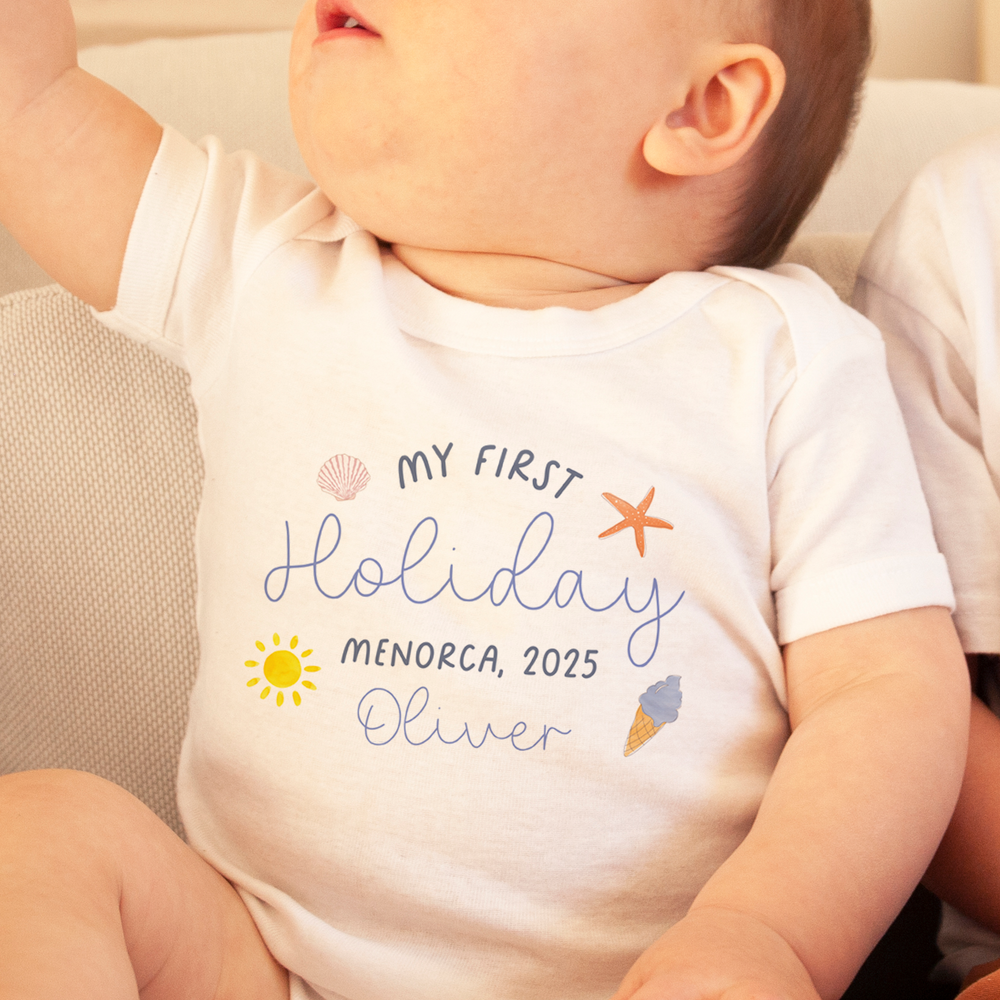 
                      
                        Personalised First Holiday Tshirt
                      
                    