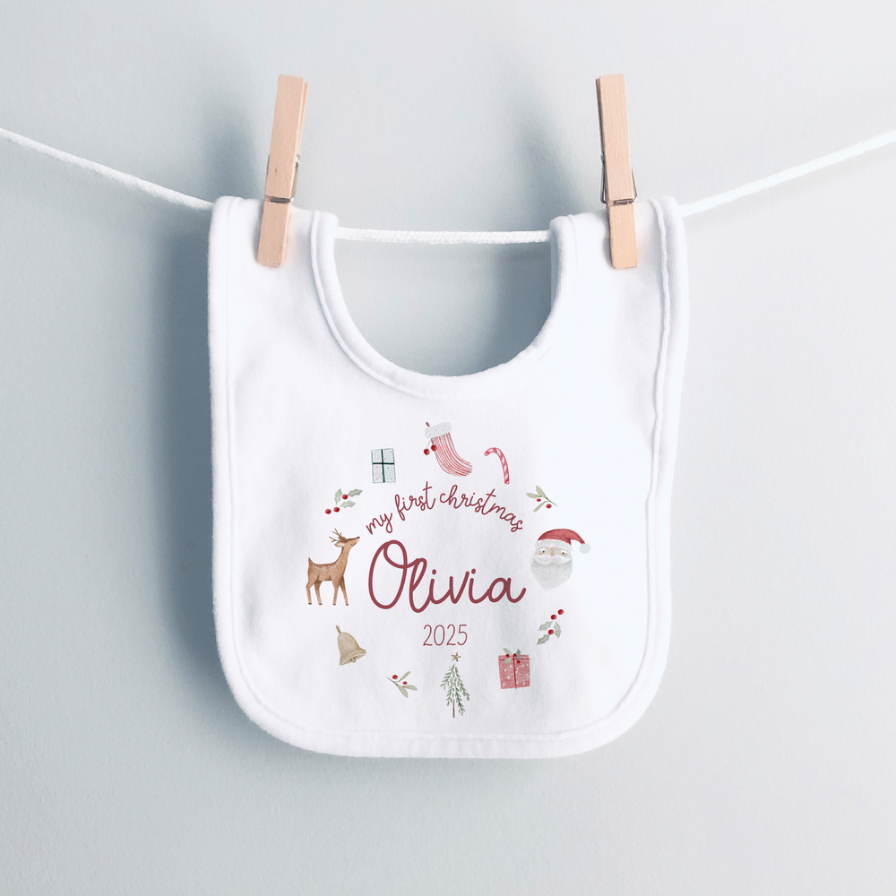 
                      
                        Personalised First Christmas Baby Vest & Sleepsuit
                      
                    