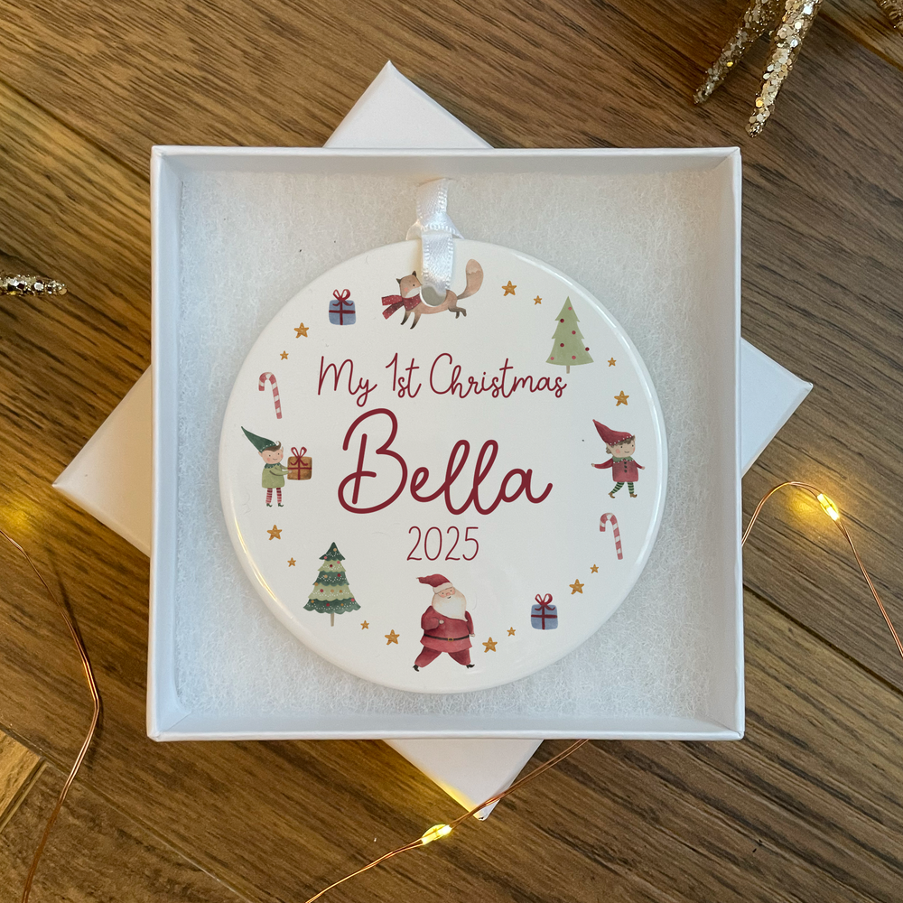 
                      
                        Personalised First Christmas Bauble
                      
                    