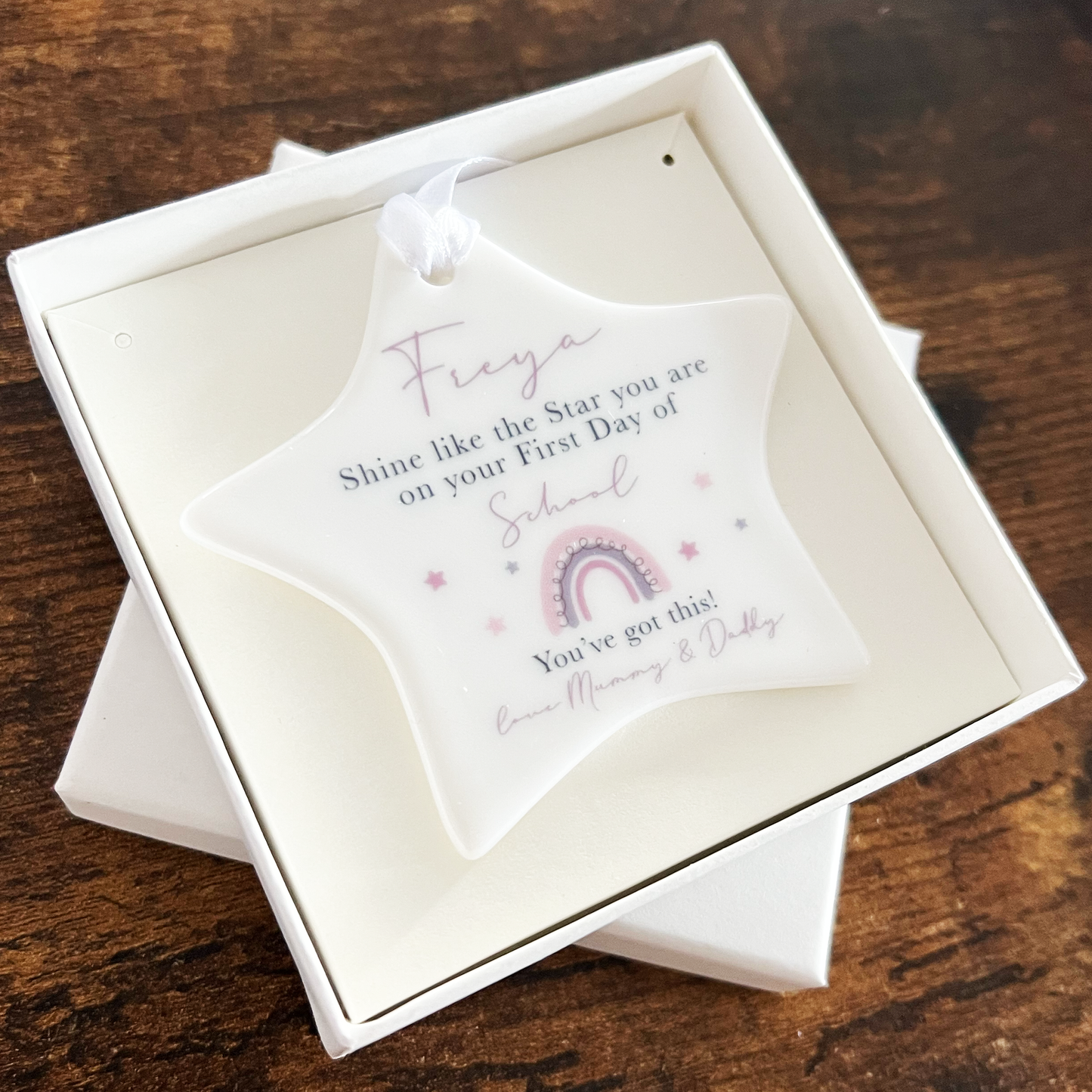 Personalised First Day of School Ornament