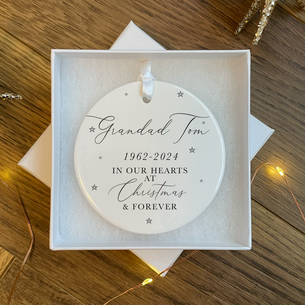 
                      
                        Personalised Memorial Bauble
                      
                    