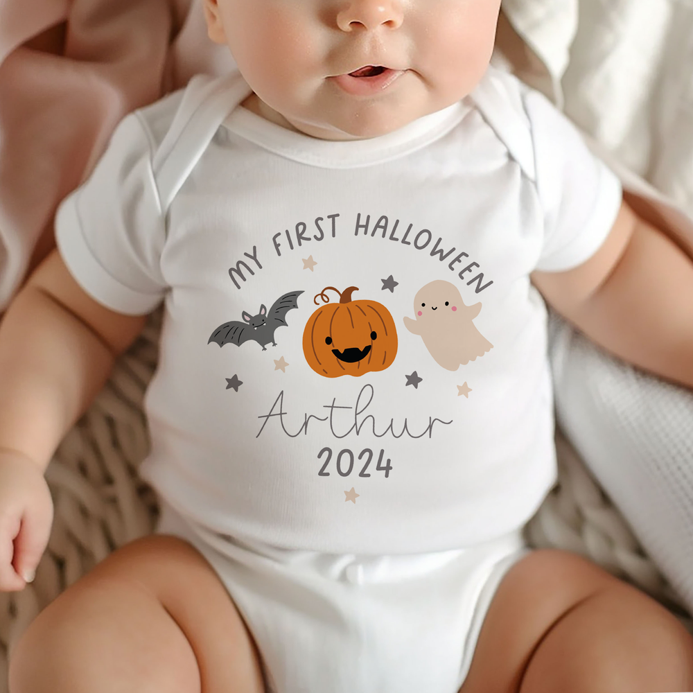 
                      
                        Personalised First Halloween Baby Vest & Sleepsuit
                      
                    