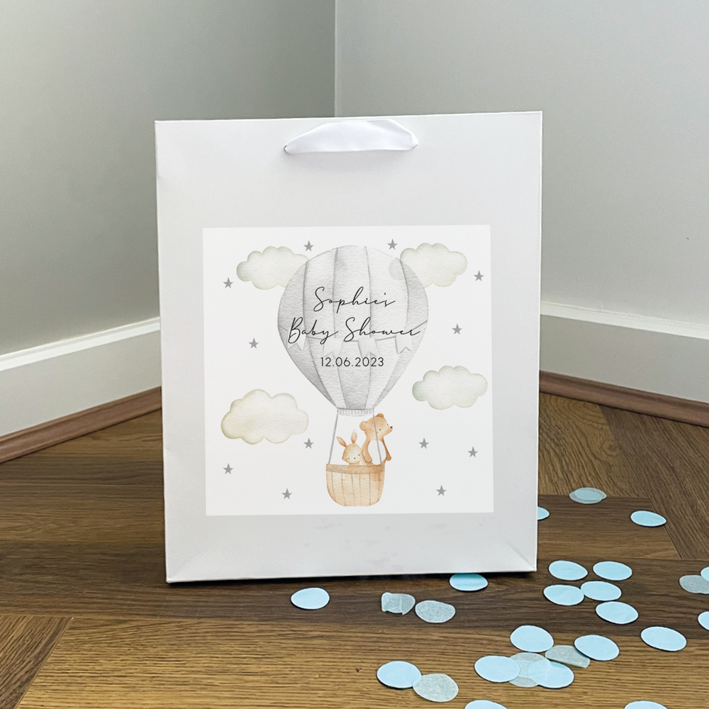 
                      
                        Personalised Air Balloon Baby Shower Gift Bag
                      
                    